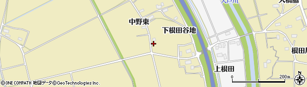 秋田県横手市大雄中野東110周辺の地図