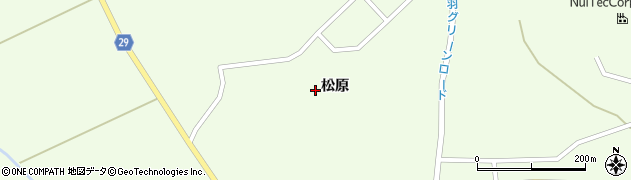 秋田県横手市大森町上溝（松原）周辺の地図