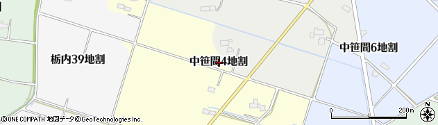 岩手県花巻市中笹間第４地割周辺の地図