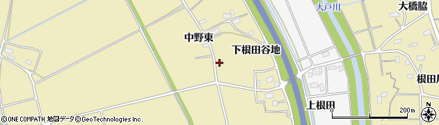 秋田県横手市大雄中野東139周辺の地図