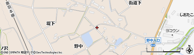 秋田県横手市杉目（野中）周辺の地図