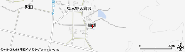 秋田県横手市杉沢糠塚周辺の地図