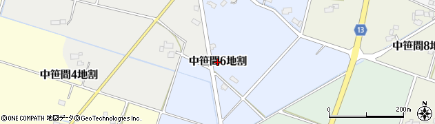 岩手県花巻市中笹間第６地割周辺の地図