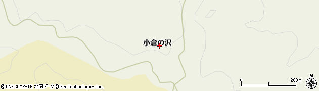 秋田県由利本荘市滝（小倉の沢）周辺の地図