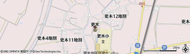 中組公民館周辺の地図