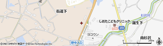 秋田県横手市杉目街道下周辺の地図