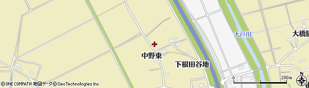 秋田県横手市大雄中野東119周辺の地図