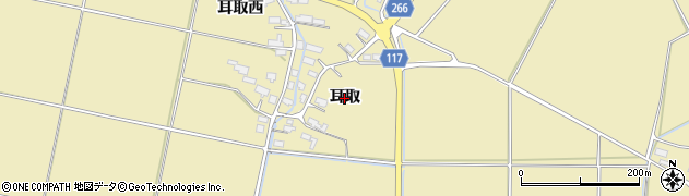 秋田県横手市大雄（耳取）周辺の地図