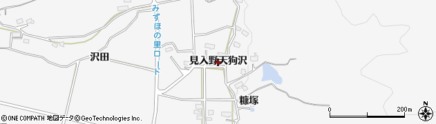 秋田県横手市杉沢（見入野天狗沢）周辺の地図