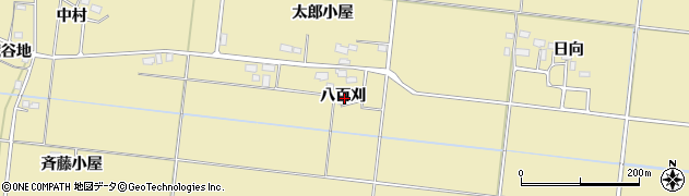 秋田県横手市下境八百刈30周辺の地図