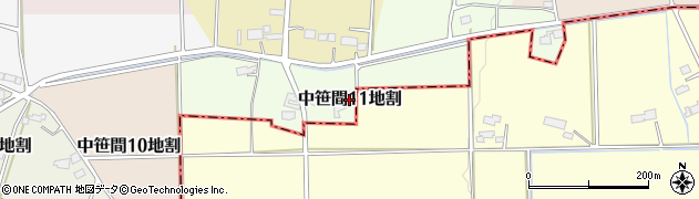 岩手県花巻市中笹間第１１地割周辺の地図
