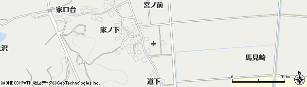 秋田県由利本荘市船岡（宮ノ前）周辺の地図