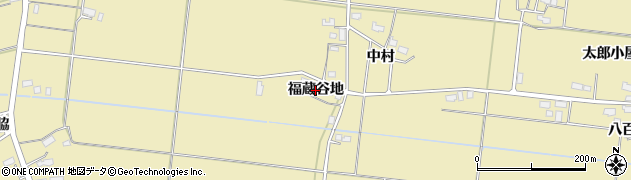 秋田県横手市下境（福蔵谷地）周辺の地図