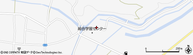 秋田県横手市大森町（東中島）周辺の地図