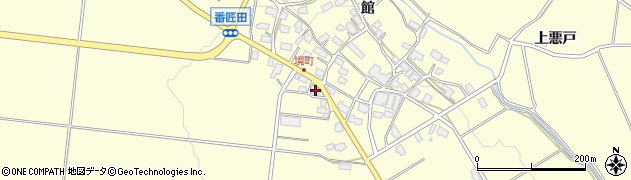 秋田県横手市上境館112周辺の地図
