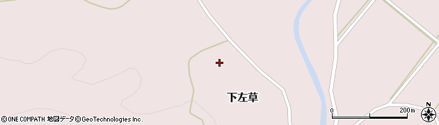 岩手県西和賀町（和賀郡）下左草（７７地割）周辺の地図