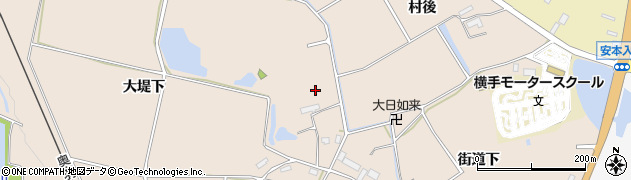 秋田県横手市杉目周辺の地図