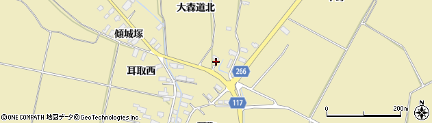 秋田県横手市大雄大森道北12周辺の地図