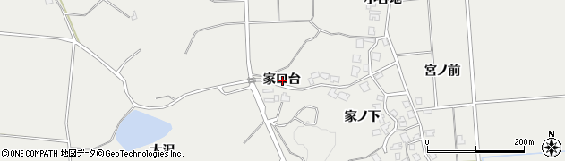 秋田県由利本荘市船岡家口台周辺の地図