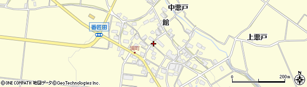 秋田県横手市上境館78周辺の地図