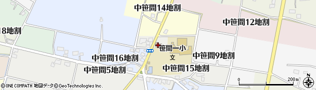 笹間郵便局 ＡＴＭ周辺の地図