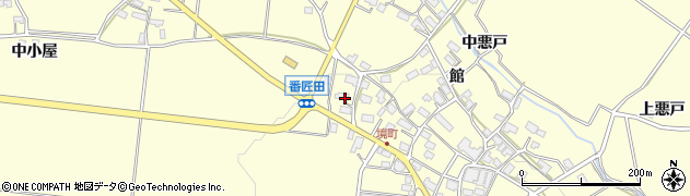 秋田県横手市上境番匠田95周辺の地図
