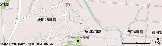 岩手県北上市成田周辺の地図