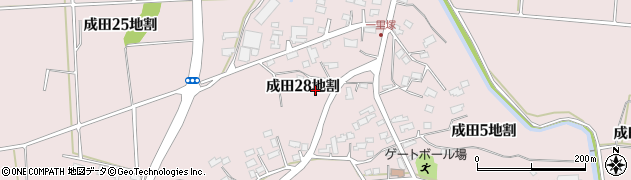 岩手県北上市成田（２８地割）周辺の地図