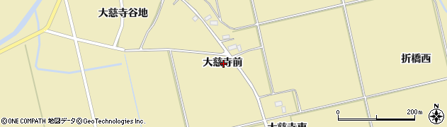 秋田県横手市大雄大慈寺前周辺の地図
