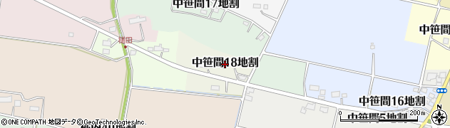 岩手県花巻市中笹間第１８地割周辺の地図