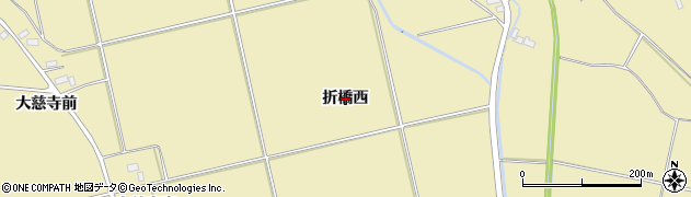秋田県横手市大雄（折橋西）周辺の地図