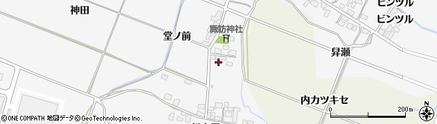 秋田県由利本荘市万願寺九日町24周辺の地図