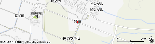 秋田県由利本荘市万願寺舁瀬周辺の地図