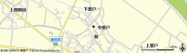 秋田県横手市上境館53周辺の地図