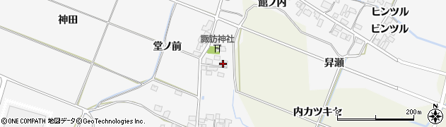 秋田県由利本荘市万願寺九日町25-4周辺の地図