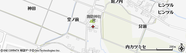秋田県由利本荘市万願寺九日町25周辺の地図