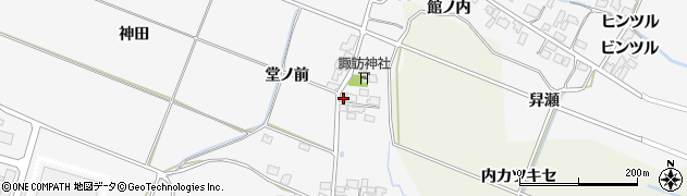 秋田県由利本荘市万願寺九日町25-3周辺の地図