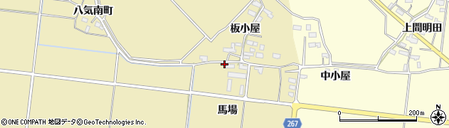 秋田県横手市下境馬場46周辺の地図