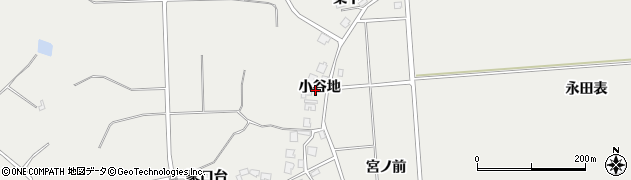 秋田県由利本荘市船岡小谷地8周辺の地図