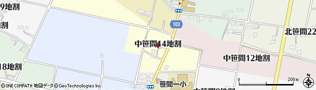 岩手県花巻市中笹間第１４地割周辺の地図