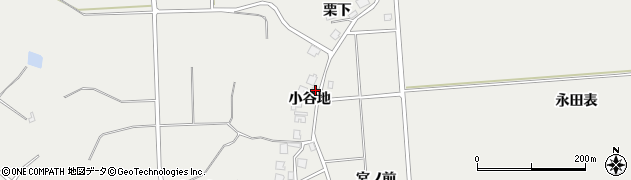 秋田県由利本荘市船岡小谷地16周辺の地図