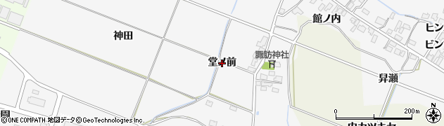 秋田県由利本荘市万願寺（堂ノ前）周辺の地図
