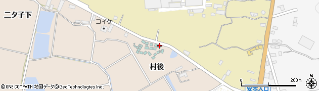 秋田県横手市杉目（村後）周辺の地図