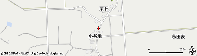 秋田県由利本荘市船岡小谷地58周辺の地図