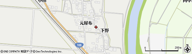 秋田県由利本荘市玉ノ池周辺の地図