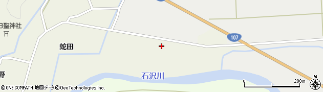 秋田県由利本荘市上野田高周辺の地図