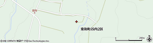 岩手県花巻市東和町谷内周辺の地図