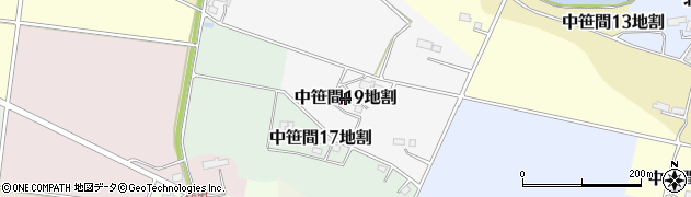 岩手県花巻市中笹間第１９地割周辺の地図