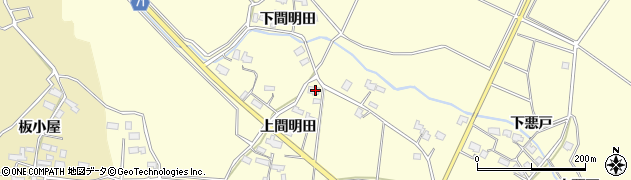秋田県横手市上境番匠田119周辺の地図