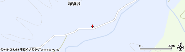 秋田県横手市大森町八沢木塚須沢206周辺の地図